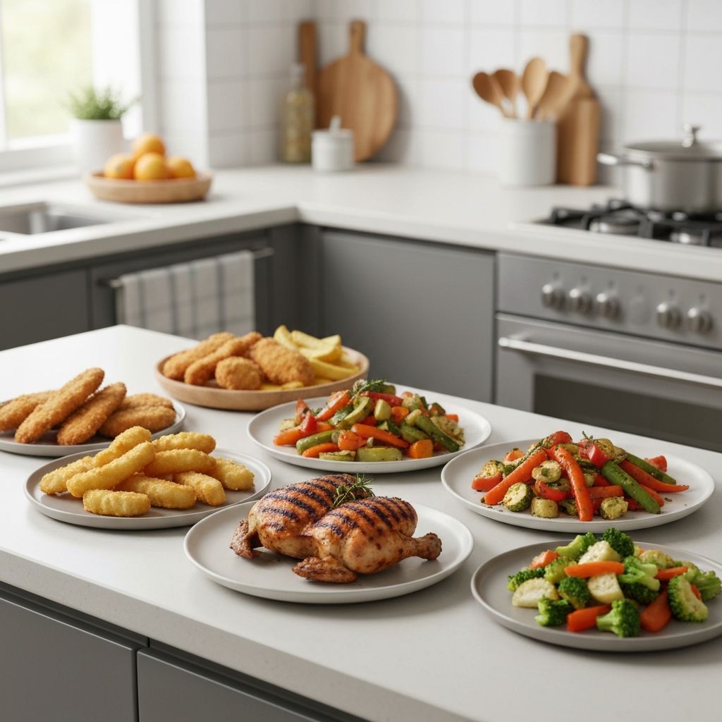 Different food preparation methods